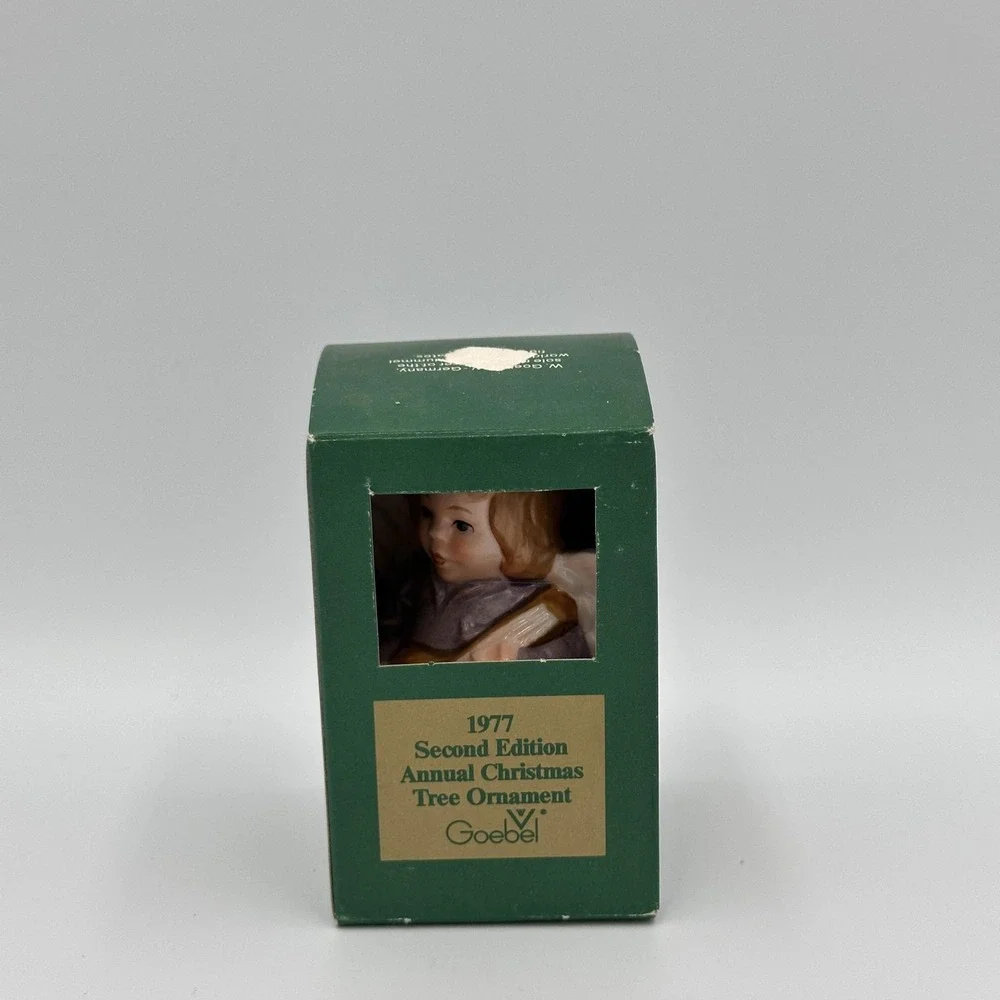 Vintage 1977 Goebel Christmas Angel Ornament‎ 2nd Edition Porcelain Germany Box